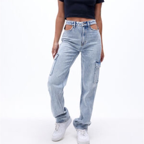 Cut out playboy, bunny jeans - Picture 5 of 6